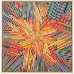 David Poppie (1969-), Rabbit Hole, 2010, colored pencils on panel, 18" x 18". Courtesy of Pavel Zoubok Gallery.