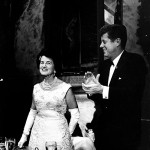 Rose Kennedy with President Kennedy.