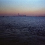 New York city seen from the water.
