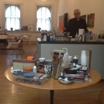 Terry Winters in his studio.