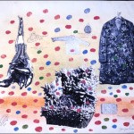 Yayoi Kusama (b. 1929), Self-Obliteration No. 1, 1962–7. Watercolor, ink, graphite, and photocollage on paper, 15 7/8 × 19 13/16 in. (40.4 × 50.4 cm). Collection of the artist. © Yayoi Kusama. Image courtesy Yayoi Kusama Studio Inc.; Ota Fine Arts, Tokyo; Victoria Miro Gallery, London