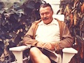 Ernest Hemingway at his Cuban home the Finca Vigia in 1947