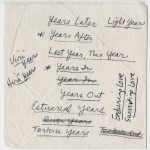 Document: Possible Titles for ‘Light Years’