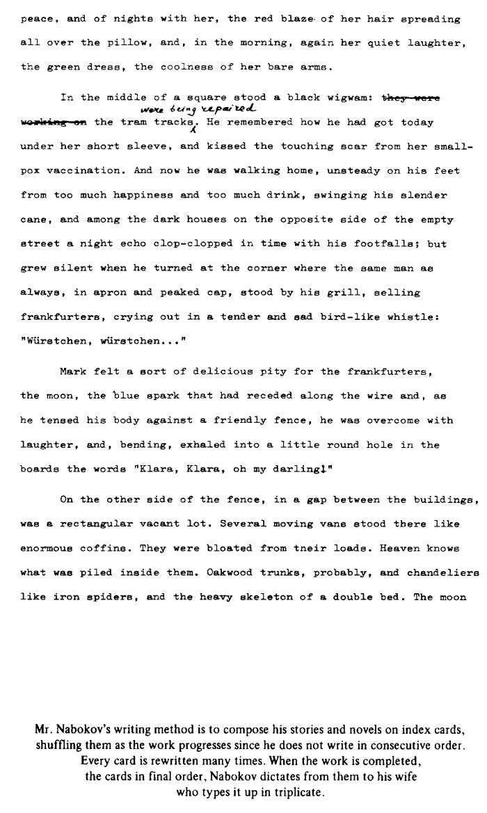 The Art of Fiction No. 40 Manuscript