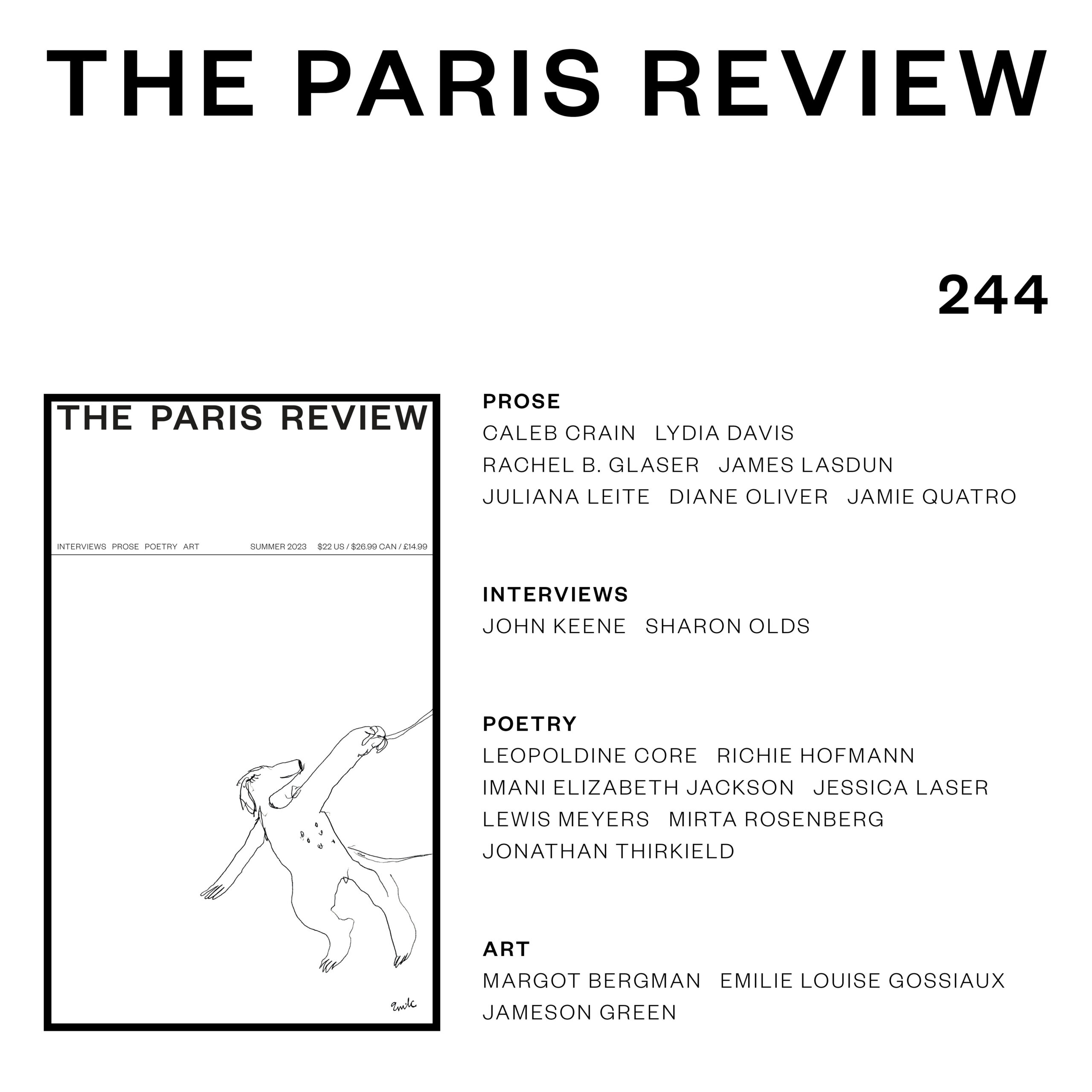 Announcing Our Summer Issue
