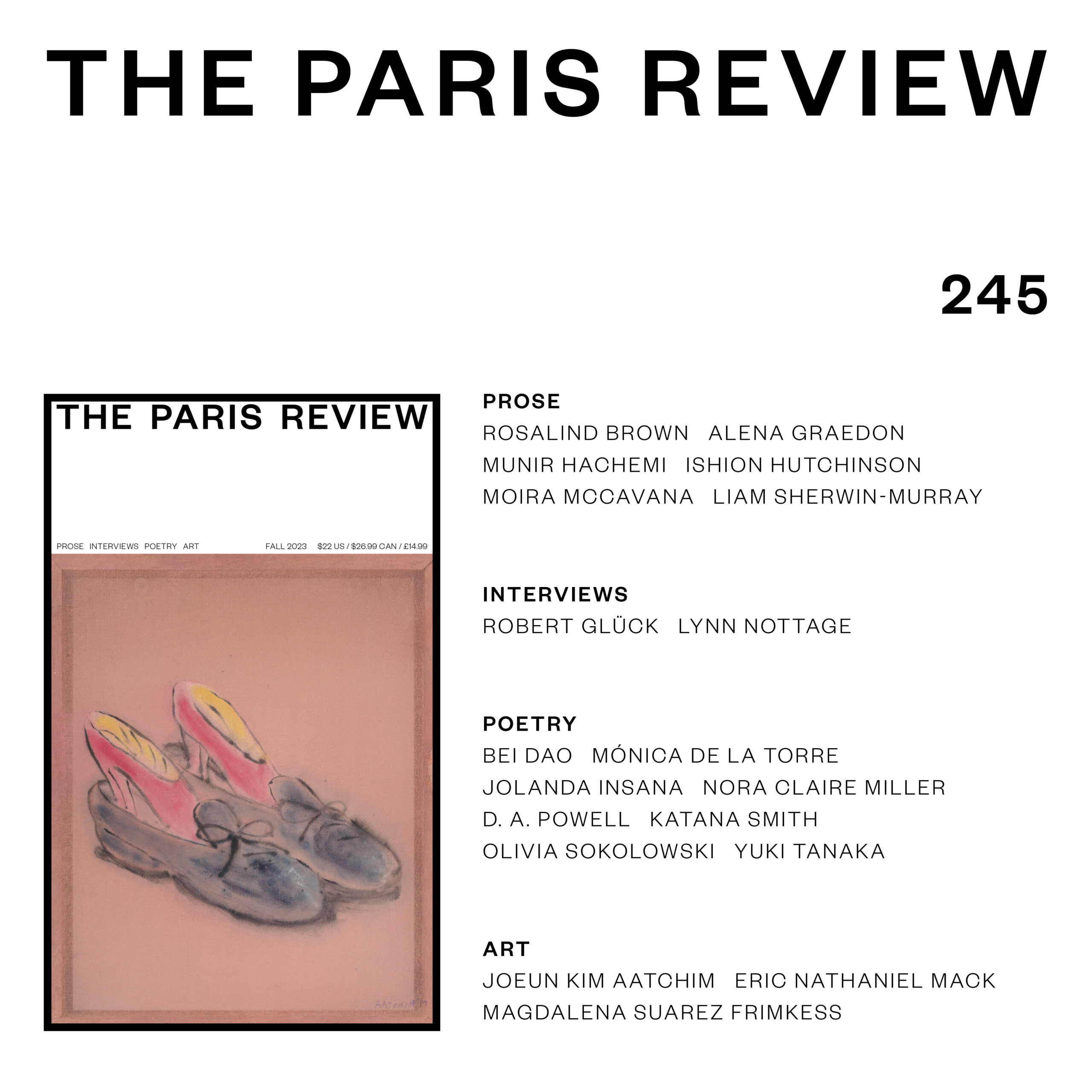 Announcing Our Fall Issue