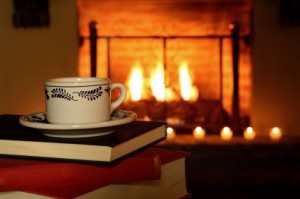 Fireplace-Tea-Books-300x199