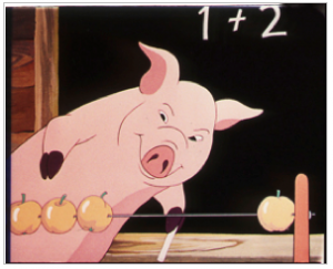 Still from the film, "Animal Farm," Halas & Batchelor, 1955.