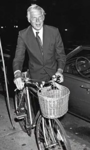 George Plimpton, founding editor of (and longtime pitcher for) The Paris Review
