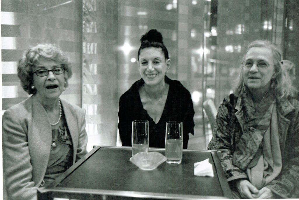 Adrienne Lubeau Winogrand, Judith Teller, and Eileen Adele Hale at the opening. Photo: Paul McDonough