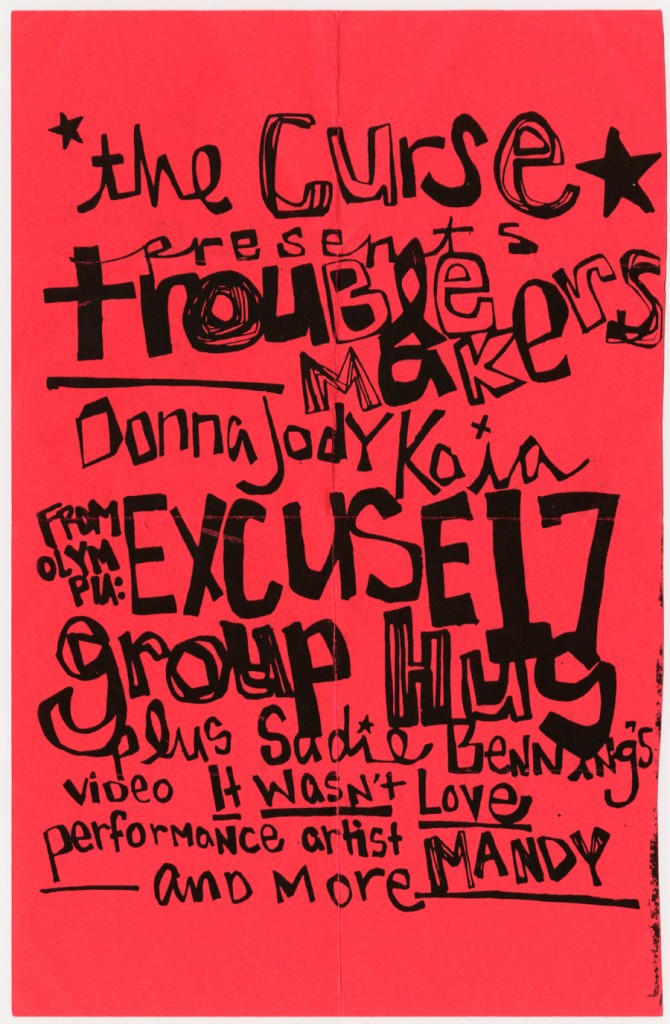 The Curse Flyer, Johanna Fateman