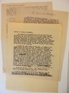  Memo drafts by Tennessee Williams to Irene Selznick and Elia Kazan, 1947