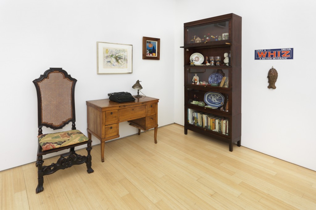 Installation view of "John Ashbery Collects: Poet Among Things."