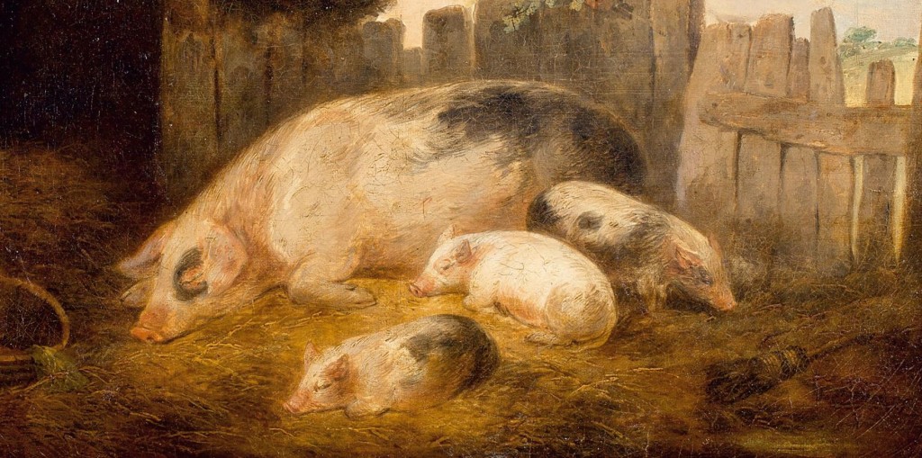 George_Morland_Vor_dem_Schweinestall_1793