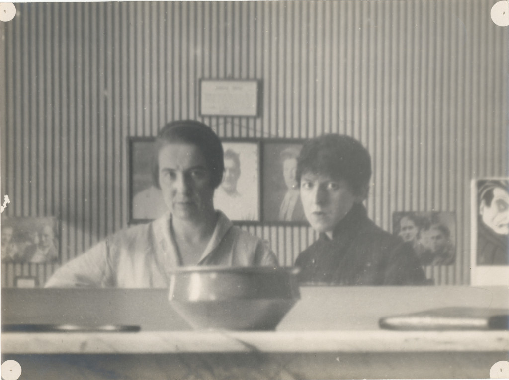 Marcel Moore and Claude Cahun, Self-Portraits Reflected in a Mirror. c. 1920, black-and-white photograph. Courtesy Jersey Heritage Collections.