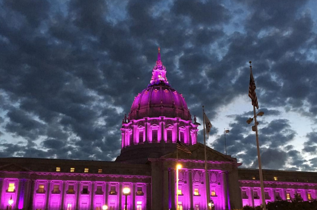 San Francisco City Hall, April 21, 2016. Photo via Instagram: alightningrod