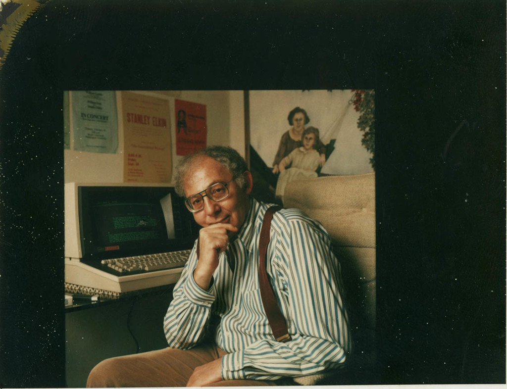 Stanley Elkin with his Lexitron