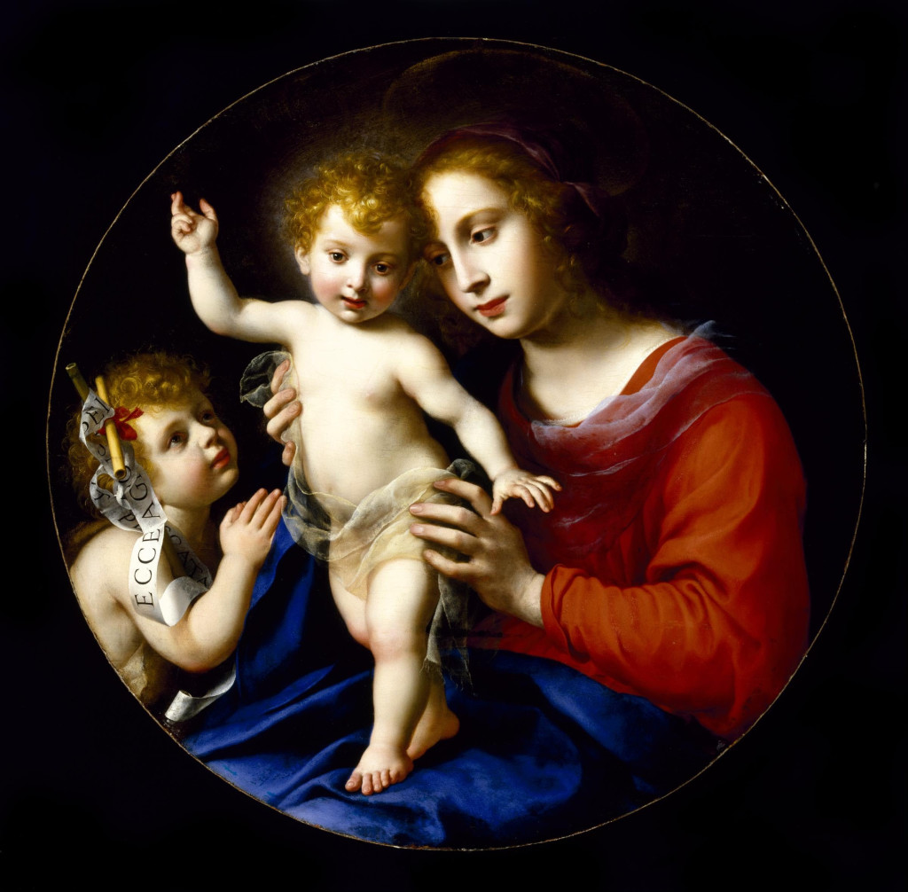 Virgin and Child with the Infant Saint John the Baptist (1635), by Carlo Dulci