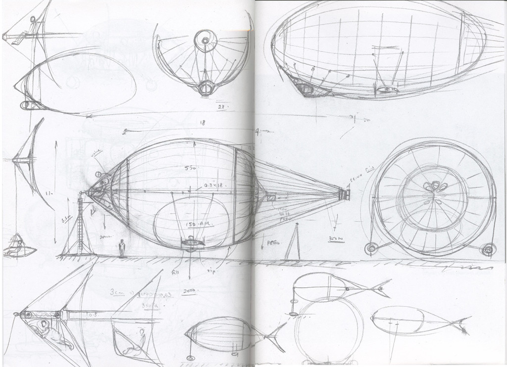 Airship designs by Graham Dorrington.