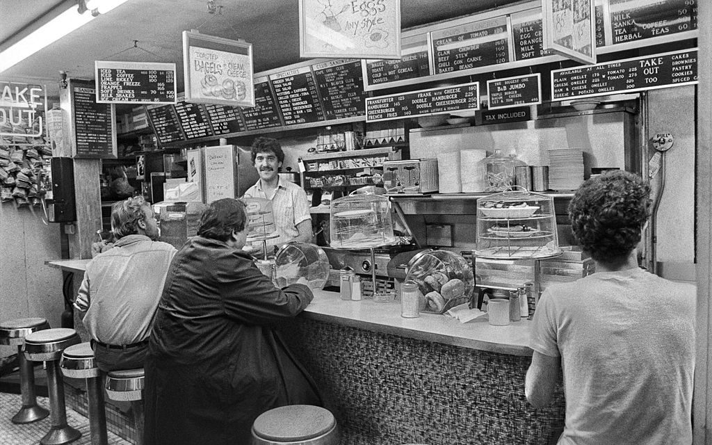 At Eisenberg’s Sandwich Shop, 22nd & 5th Ave