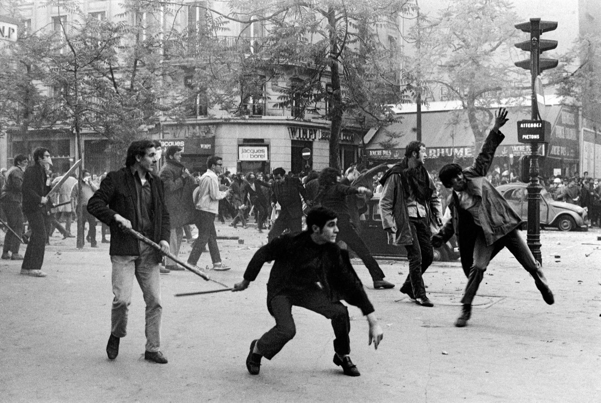 May 1968, Paris. Photo by Bruno Barbey