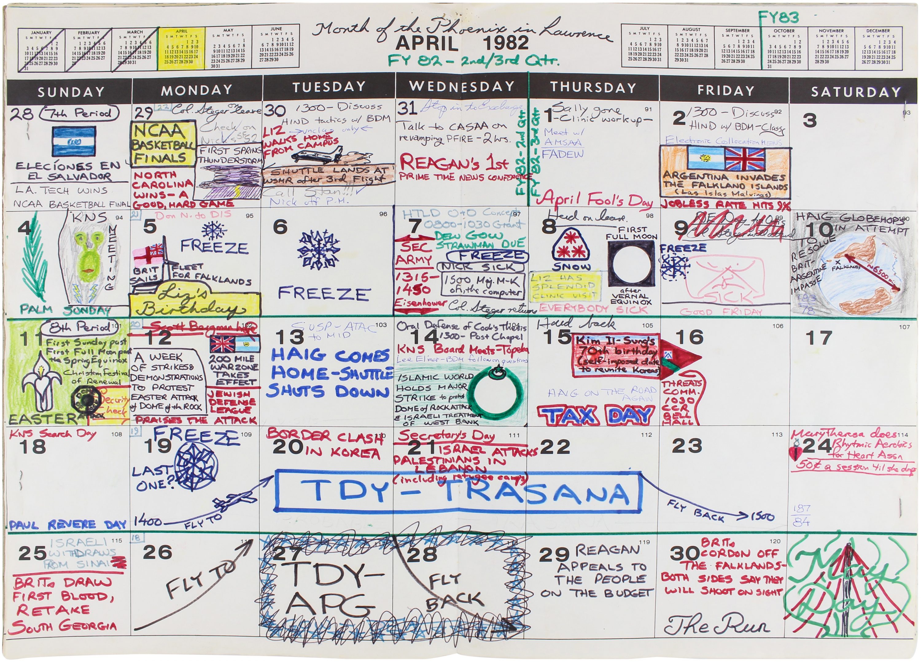 A Disgruntled Federal Employee S 1980s Desk Calendar