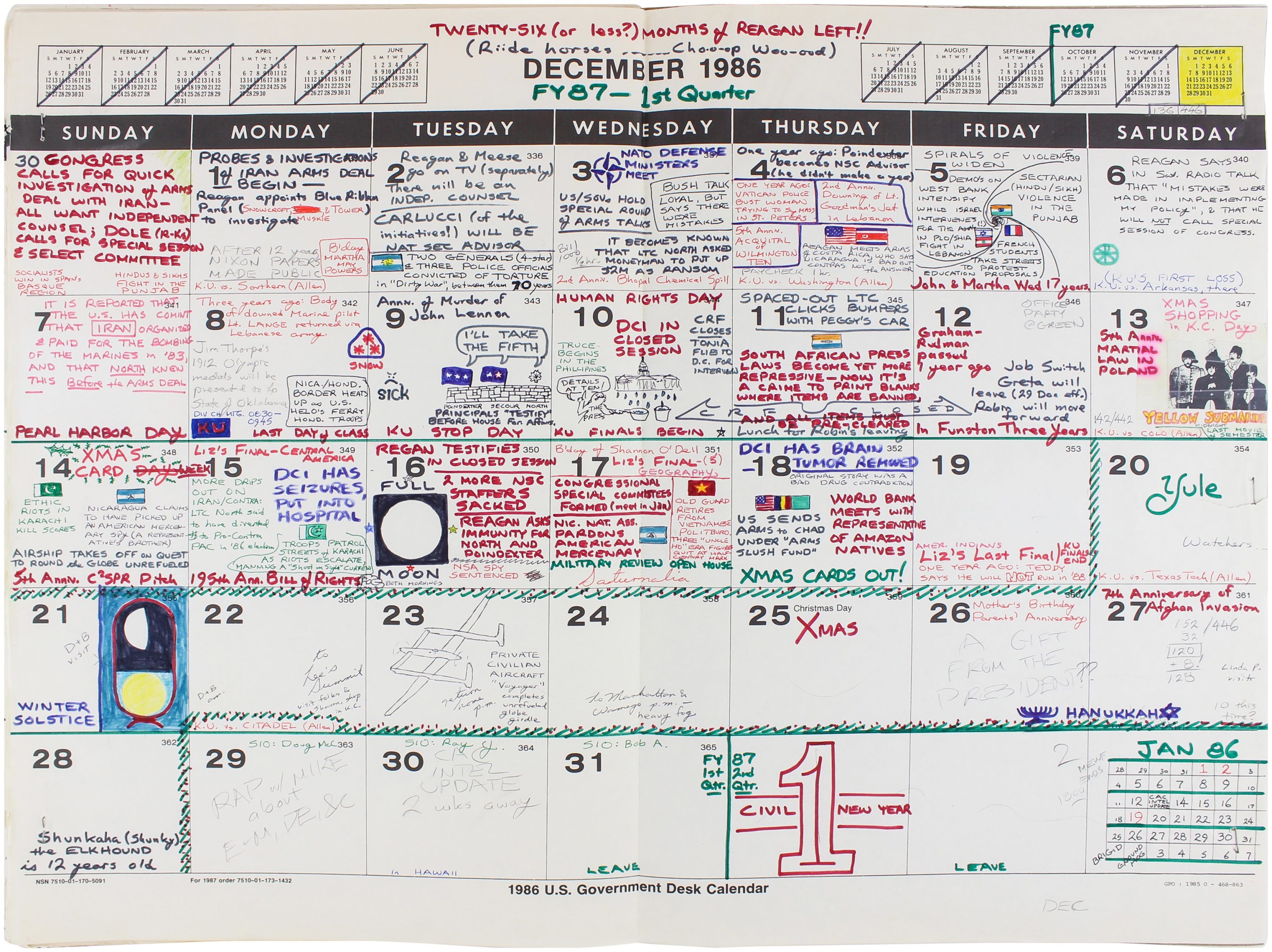 A Disgruntled Federal Employee S 1980s Desk Calendar