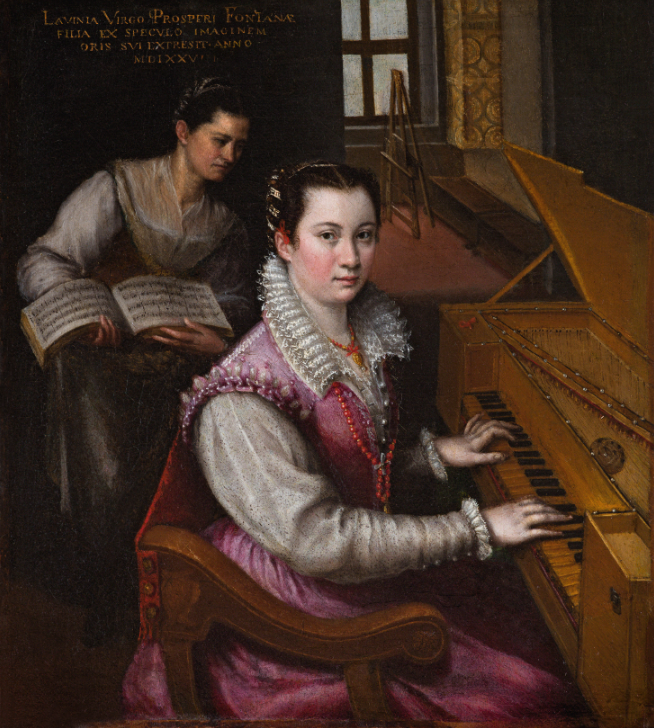 The Chess Game, Sofonisba Anguissola, on canvas, poster, wallpaper