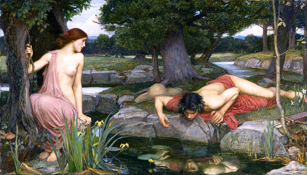 echo and narcissus by john william waterhouse