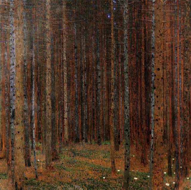 klimt tannenwald