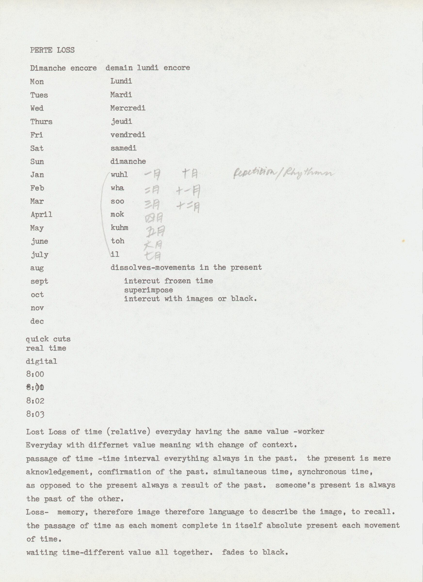Theresa Hak Kyung Cha’s “Perte Loss”